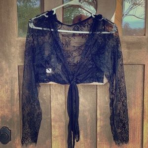 Lace Lingerie Cover Piece Top